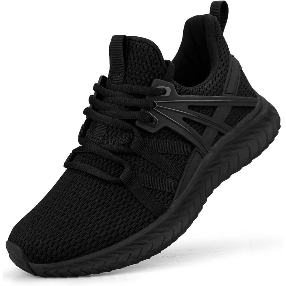 Women's Black Imported Mesh Slip On Walking Lightweight Casual Sneakers